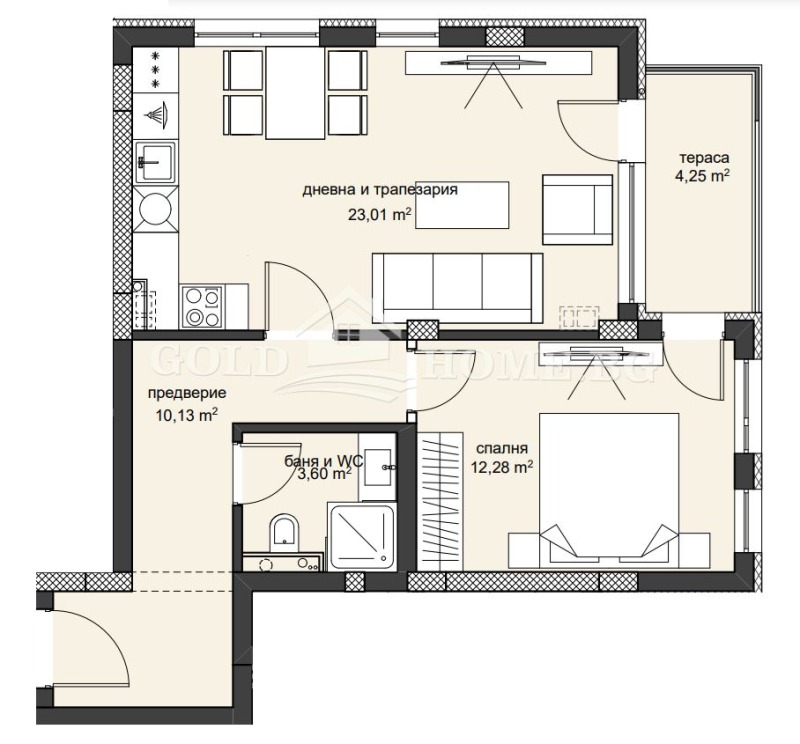 Zu verkaufen  1 Schlafzimmer Plowdiw , Hristo Smirnenski , 76 qm | 45060652 - Bild [8]