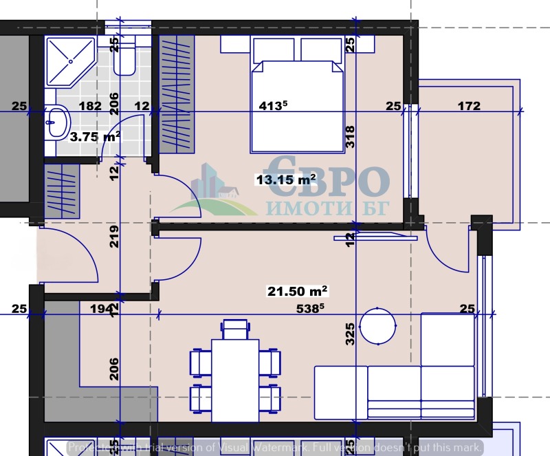 Продава  2-стаен град Стара Загора , Три чучура - север , 63 кв.м | 74603274 - изображение [2]