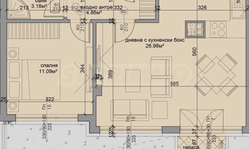Zu verkaufen  1 Schlafzimmer Sofia , Druschba 1 , 68 qm | 84526962 - Bild [2]