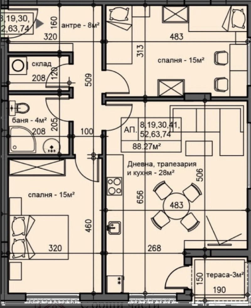 Продава 3-СТАЕН, гр. София, Люлин 9, снимка 10 - Апартаменти - 53412054