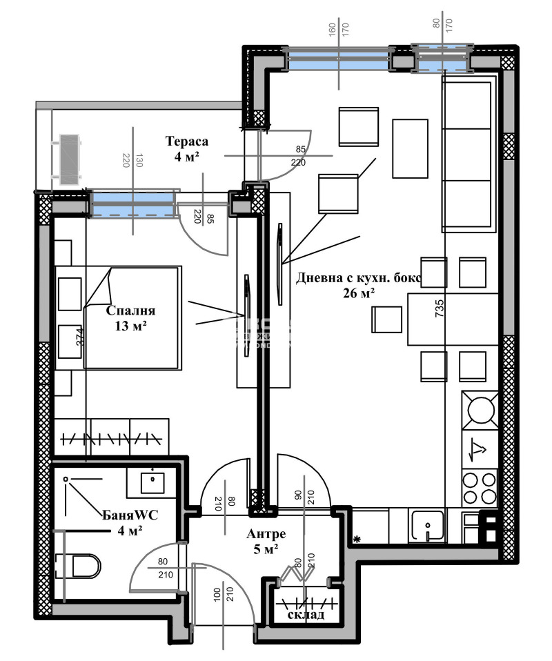 Продава 2-СТАЕН, гр. Пловдив, Въстанически, снимка 2 - Aпартаменти - 41571537