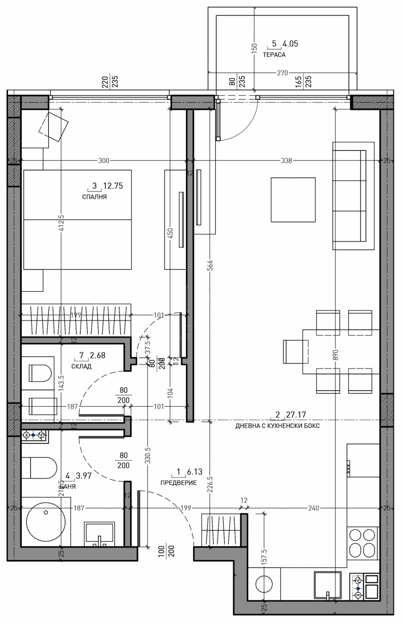 In vendita  1 camera da letto Sofia , Malinova dolina , 75 mq | 65337002 - Immagine [4]