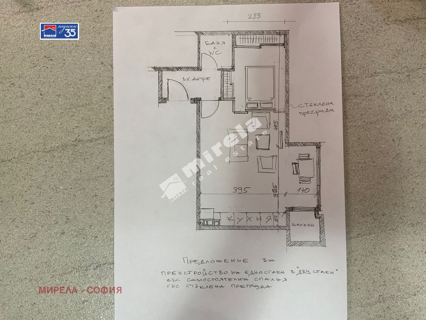 Продава 1-СТАЕН, гр. София, м-т Гърдова глава, снимка 2 - Апартаменти - 53605738