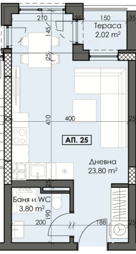 1-стаен град Пловдив, Тракия 1