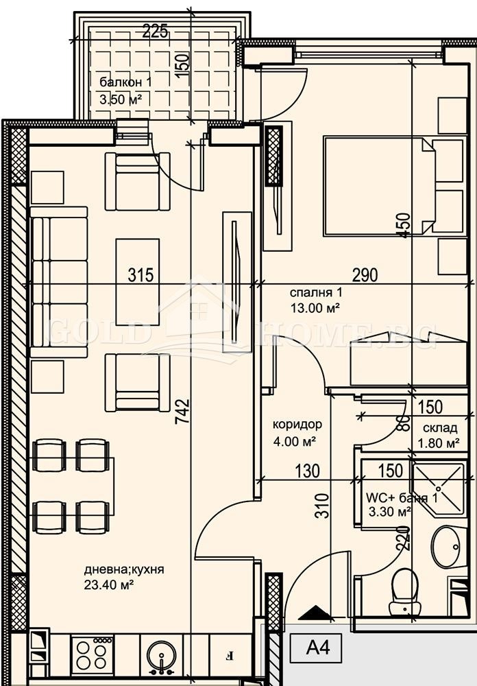 For Sale  1 bedroom Plovdiv , Karshiyaka , 63 sq.m | 76552761 - image [6]