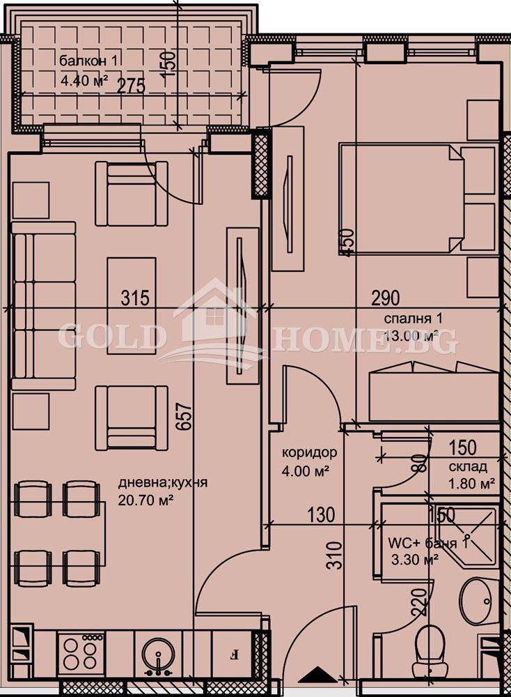 Till salu  1 sovrum Plovdiv , Karsjijaka , 63 kvm | 76552761 - bild [3]