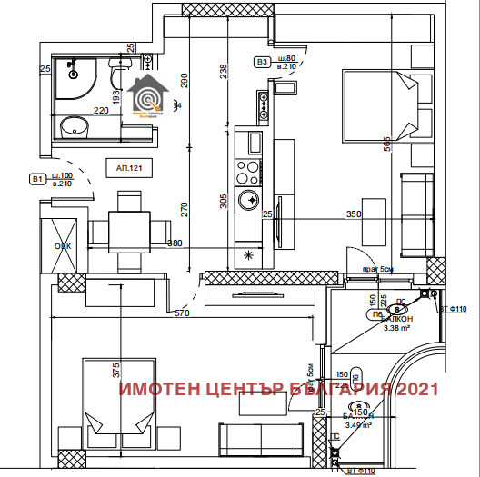 Продава 3-СТАЕН, гр. София, Малинова долина, снимка 7 - Aпартаменти - 48573067