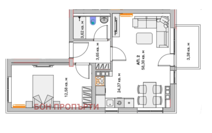 Продава 2-СТАЕН | Imot.bg — изображение 3