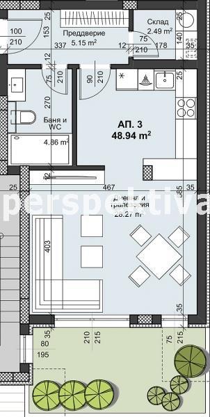 Zu verkaufen  Studio Plowdiw , Hristo Smirnenski , 66 qm | 11826492 - Bild [9]