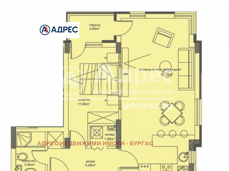 For Sale  1 bedroom Burgas , Meden rudnik - zona D , 74 sq.m | 20846520 - image [9]
