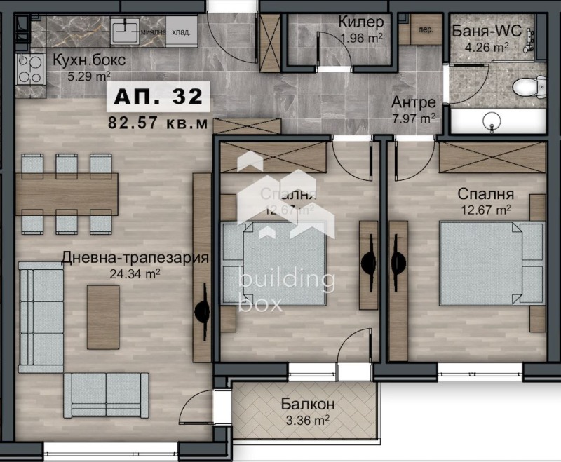 Продава 3-СТАЕН, гр. София, Овча купел 2, снимка 3 - Aпартаменти - 48718371