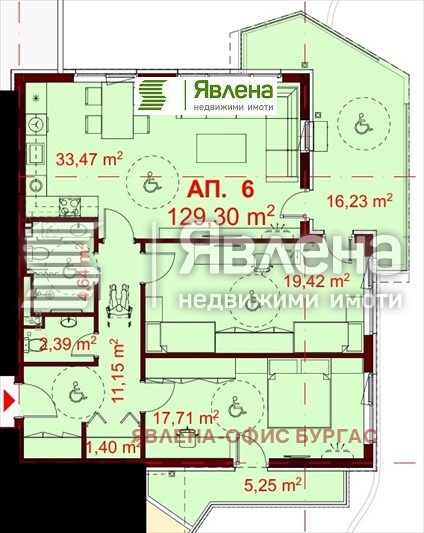 Продава 3-СТАЕН, гр. Бургас, Славейков, снимка 2 - Aпартаменти - 49294419