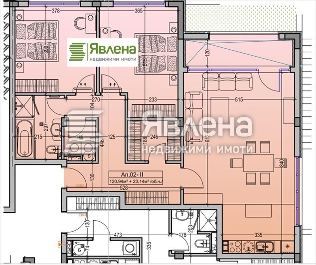 Til salgs  2 soverom Sofia , Dragalevtsi , 144 kvm | 42160348 - bilde [12]