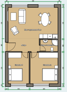 2 bedroom Nadezhda 2, Sofia 1