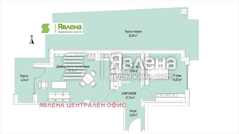 Продава 2-СТАЕН, гр. София, Лозенец, снимка 8 - Aпартаменти - 47429147