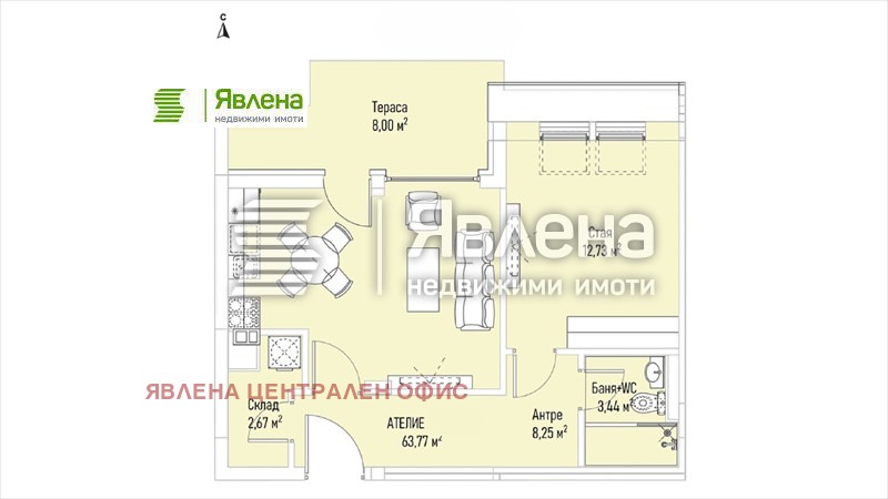 Продава  2-стаен град София , Лозенец , 64 кв.м | 75499413 - изображение [5]