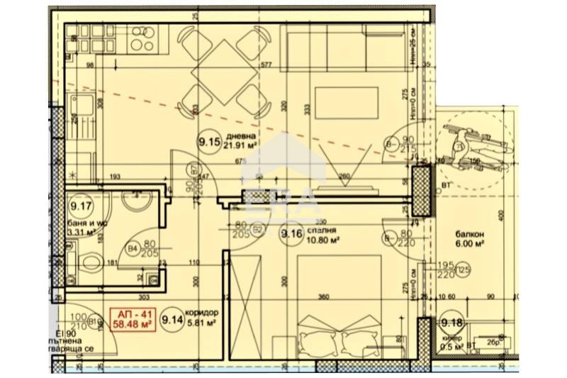 Na sprzedaż  1 sypialnia Warna , Wazrażdane 4 , 71 mkw | 81452350 - obraz [2]