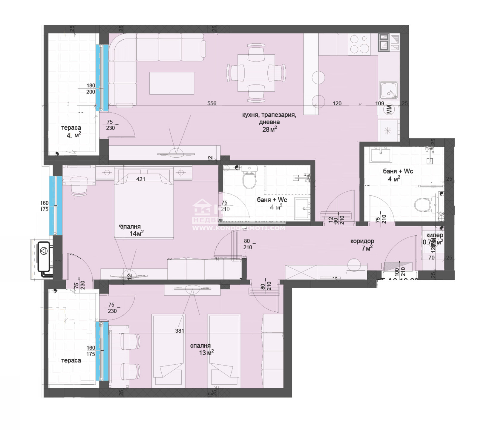 Продава 3-СТАЕН, гр. Пловдив, Кършияка, снимка 2 - Апартаменти - 43459590
