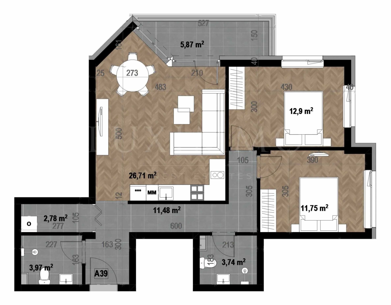 Продава 3-СТАЕН, гр. София, Кръстова вада, снимка 4 - Апартаменти - 55358888