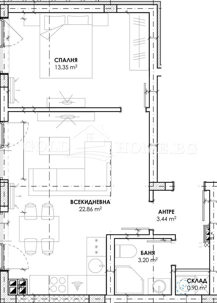 Продава  2-стаен град Пловдив , Христо Смирненски , 77 кв.м | 88837894 - изображение [3]