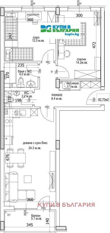 In vendita  2 camere da letto Varna , Kajsieva gradina , 99 mq | 29648756 - Immagine [6]