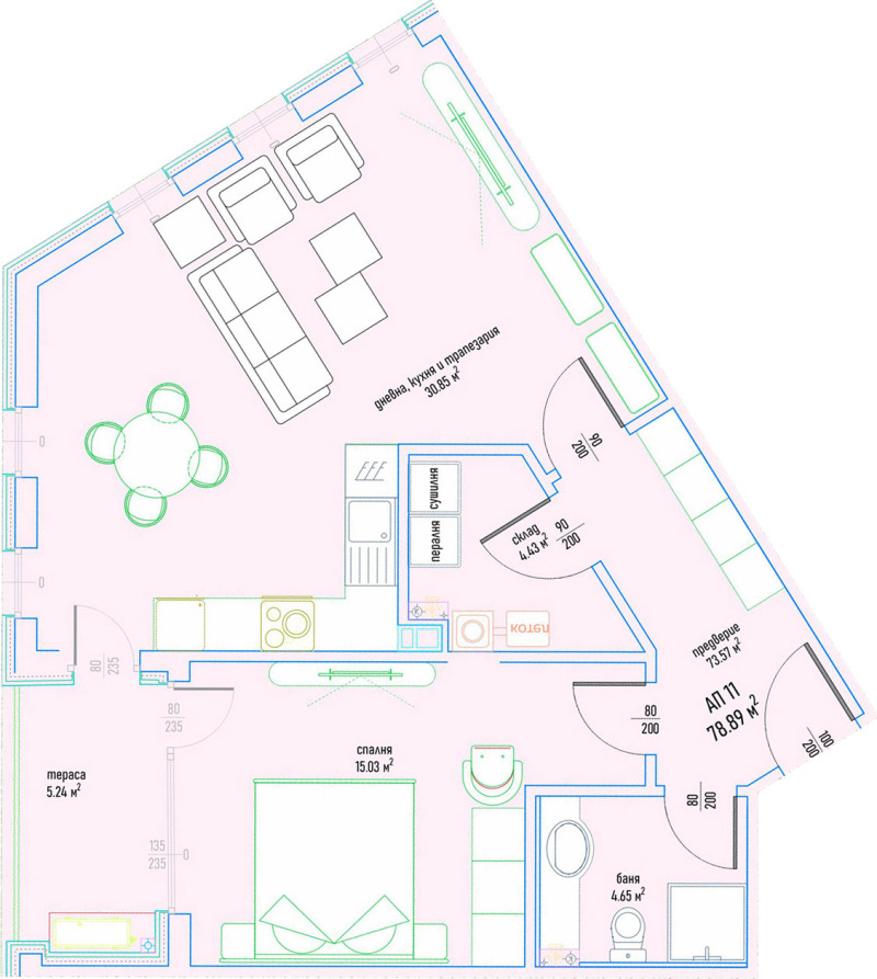 Продава 2-СТАЕН, гр. София, Малинова долина