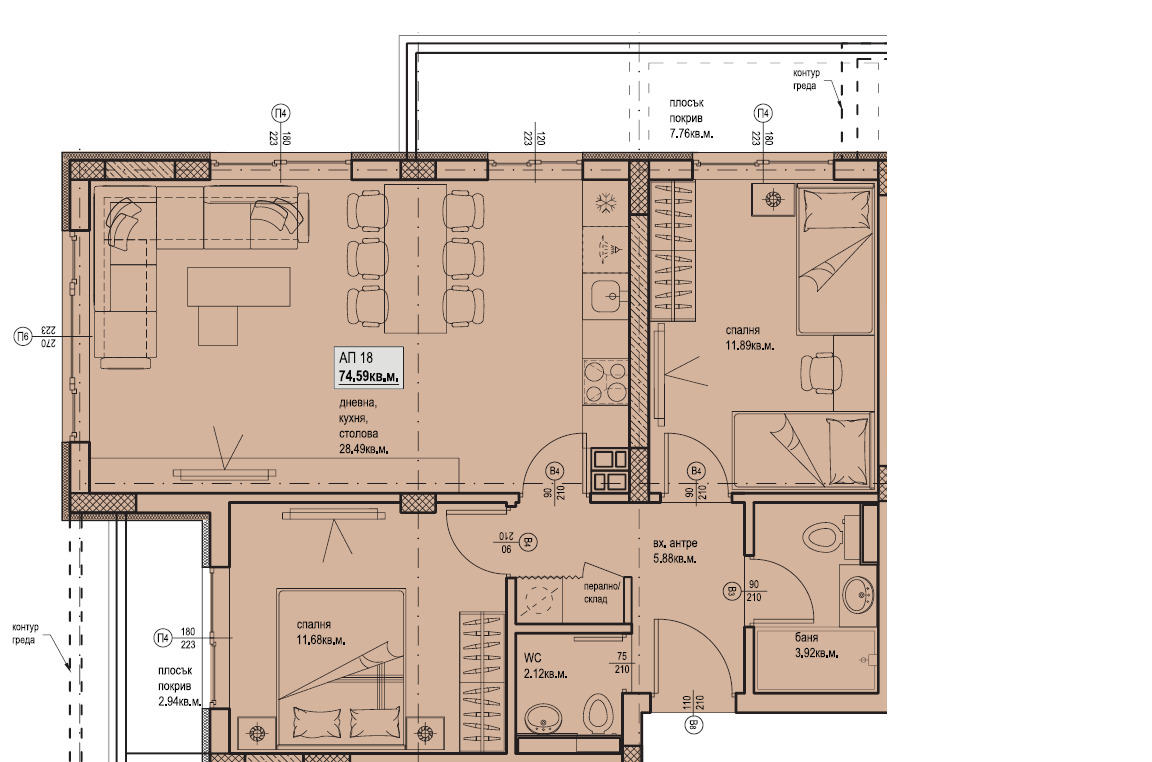 Продава 3-СТАЕН, гр. Пловдив, Остромила, снимка 5 - Апартаменти - 51836500