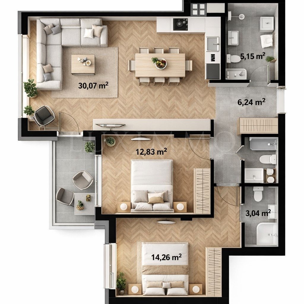 Продава 3-СТАЕН, гр. София, Кръстова вада, снимка 2 - Апартаменти - 53654834