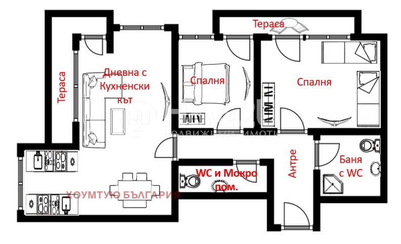 Продава 3-СТАЕН, гр. Бургас, Център, снимка 14 - Aпартаменти - 48461190