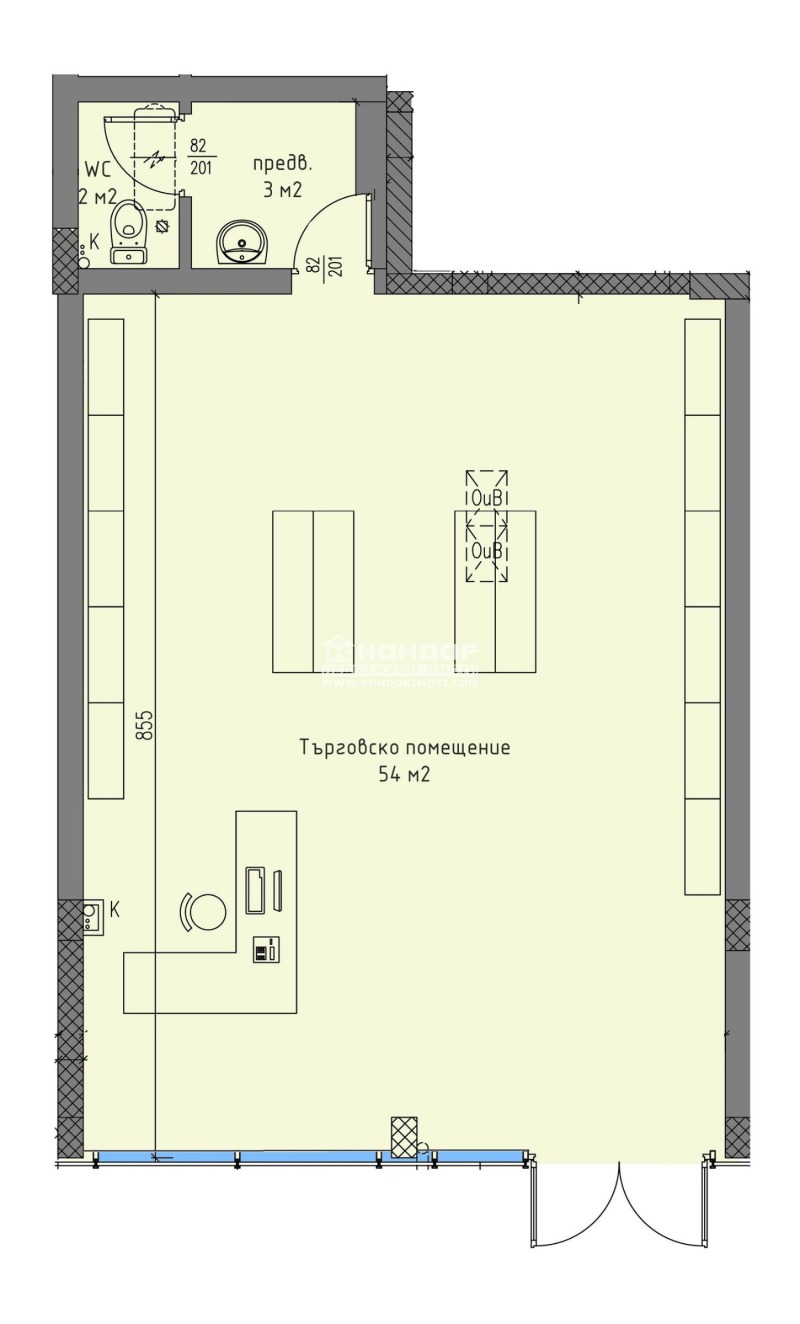 Na sprzedaż  Sklep Plowdiw , Centar , 76 mkw | 65641606 - obraz [4]