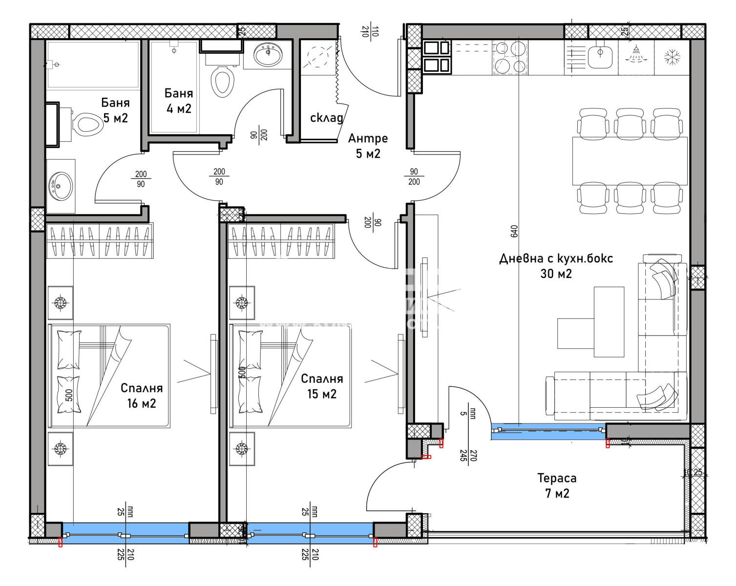 Продава 3-СТАЕН, гр. Пловдив, Христо Смирненски, снимка 2 - Апартаменти - 53769983
