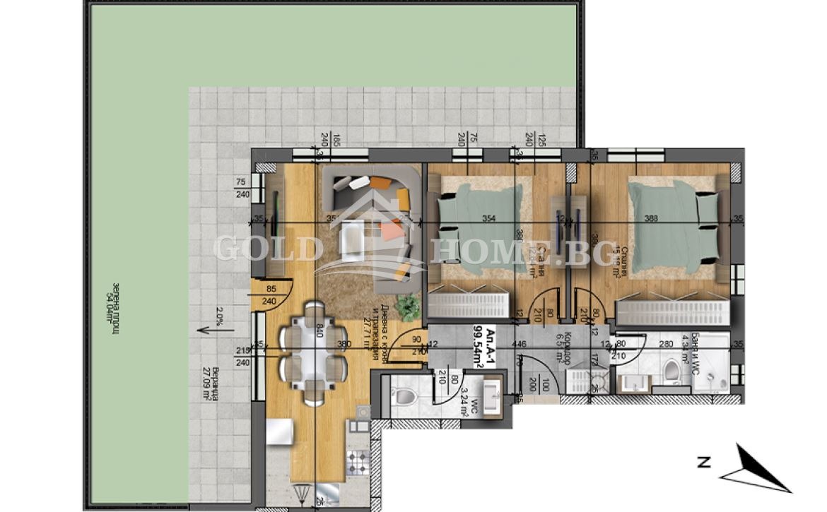 Продава 3-СТАЕН, гр. Пловдив, Христо Смирненски, снимка 4 - Апартаменти - 54539197