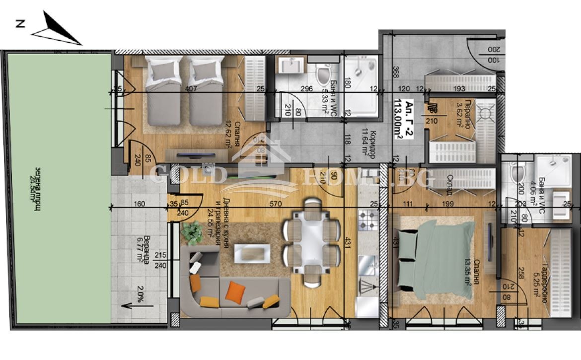 Продава 3-СТАЕН, гр. Пловдив, Христо Смирненски, снимка 5 - Апартаменти - 54539197