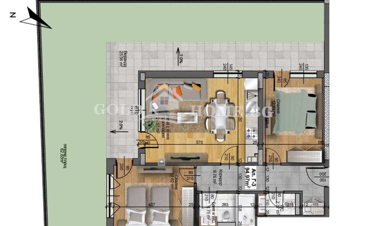 Продава 3-СТАЕН, гр. Пловдив, Христо Смирненски, снимка 3 - Апартаменти - 54539197