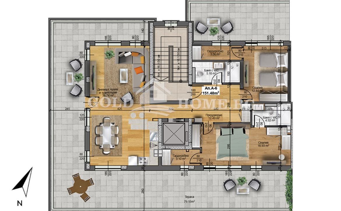 Продава 3-СТАЕН, гр. Пловдив, Христо Смирненски, снимка 13 - Апартаменти - 54539197