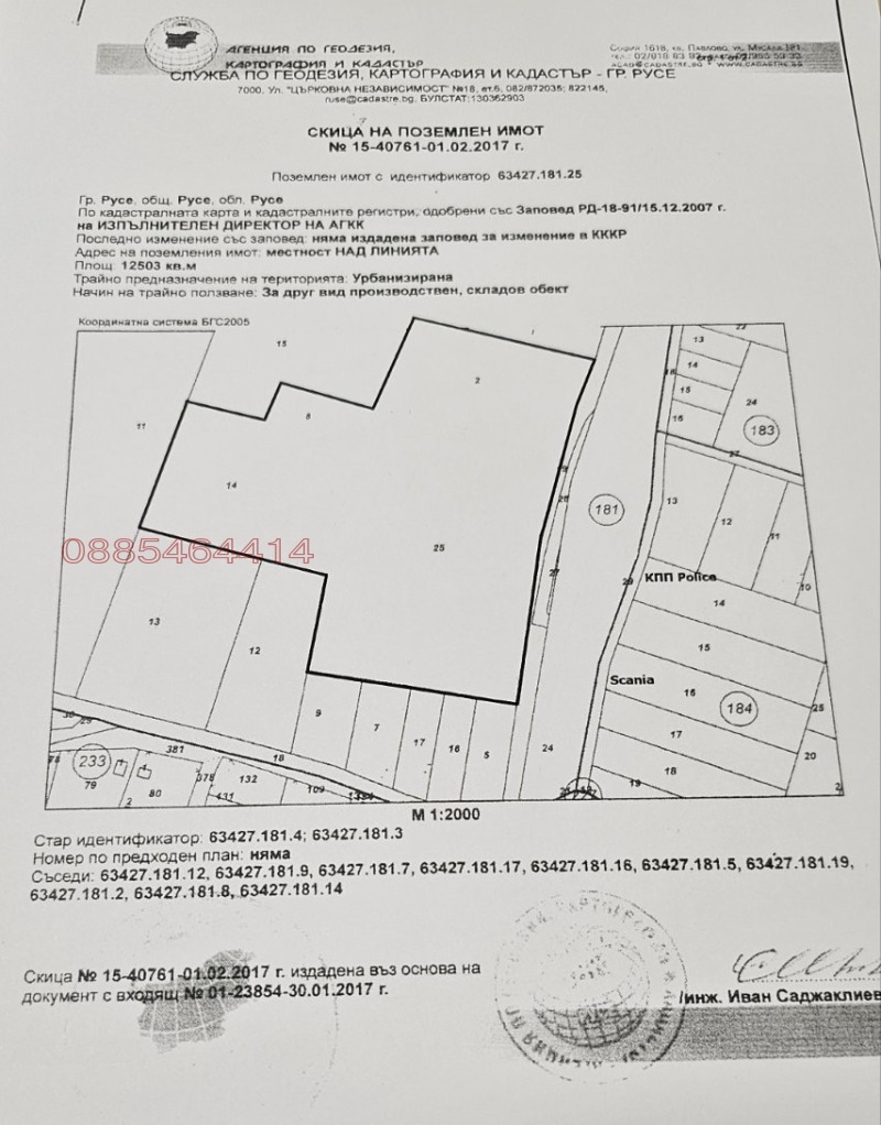 Продава ПАРЦЕЛ, гр. Русе, Промишлена зона - Запад, снимка 4 - Парцели - 48006991