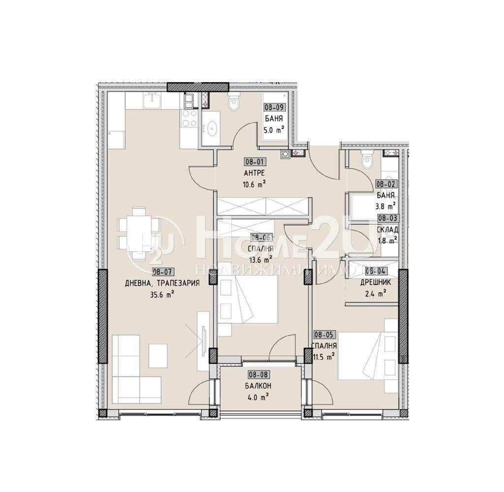Продава 3-СТАЕН, гр. София, Малинова долина, снимка 4 - Апартаменти - 53704638