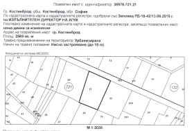 Plot Kostinbrod, region Sofia 1