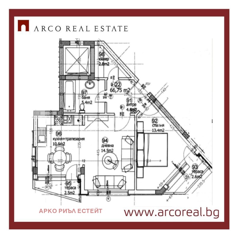 Eladó  1 hálószoba Sofia , Krastova vada , 80 négyzetméter | 57227524 - kép [3]