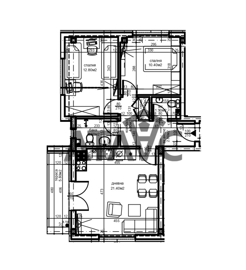 Продава  3-стаен град Пловдив , Христо Смирненски , 92 кв.м | 99772358 - изображение [2]