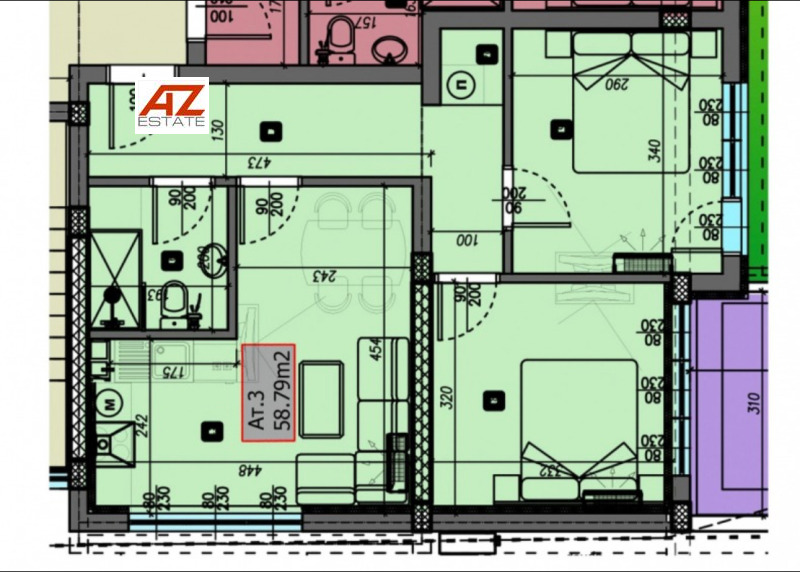 In vendita  2 camere da letto Varna , Vinitsa , 66 mq | 97355108 - Immagine [4]