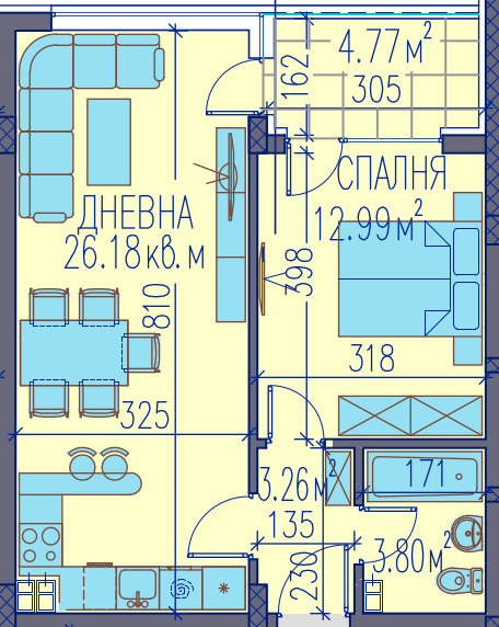 Продава  2-стаен град Пловдив , Изгрев , 68 кв.м | 10502096