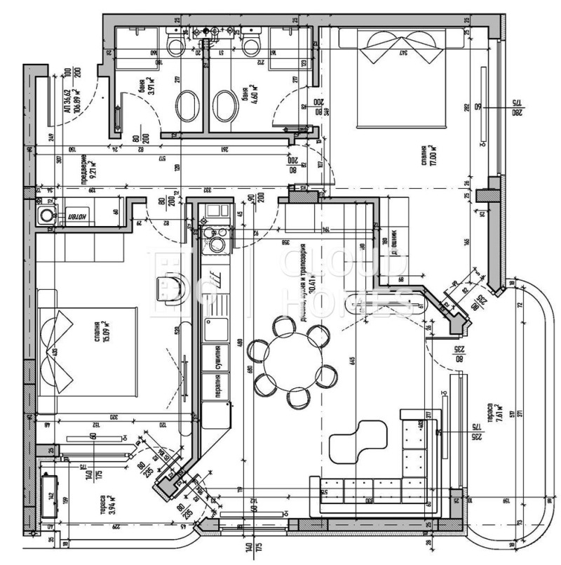 Продава  3-стаен, град София, Малинова долина •  276 600 EUR • ID 75773604 — holmes.bg - [1] 