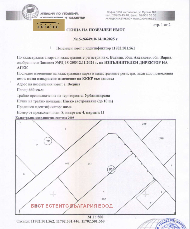Продава ПАРЦЕЛ, гр. Аксаково, област Варна, снимка 4 - Парцели - 52196961