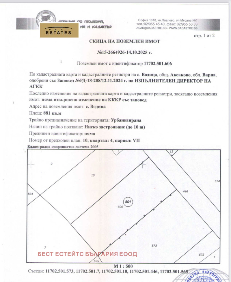 Продава ПАРЦЕЛ, гр. Аксаково, област Варна, снимка 5 - Парцели - 52196961
