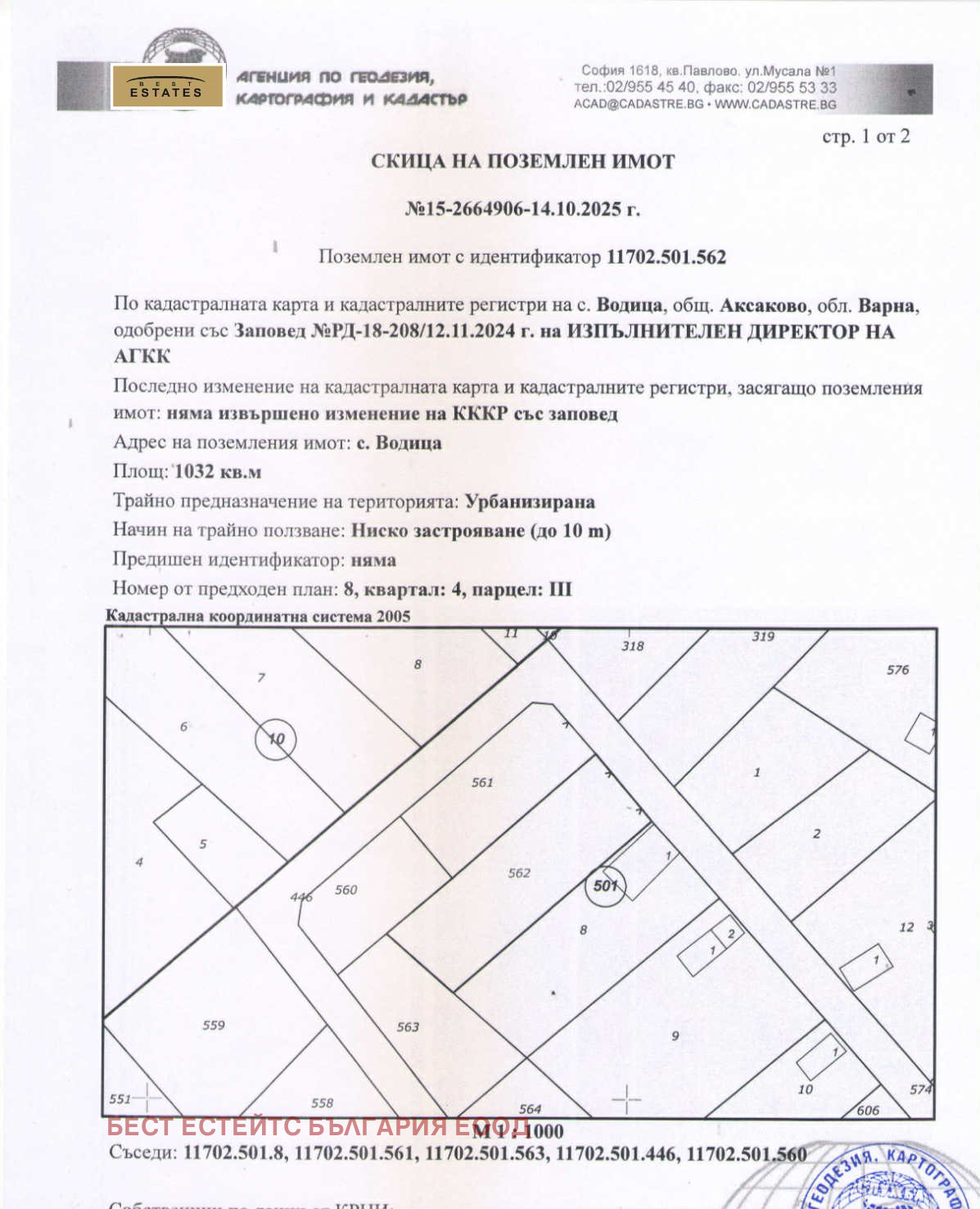 Продава ПАРЦЕЛ, гр. Аксаково, област Варна, снимка 2 - Парцели - 52196961