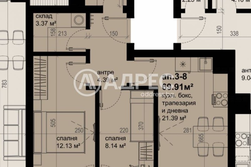 Продава  3-стаен град Бургас , Изгрев , 82 кв.м | 27333605 - изображение [10]