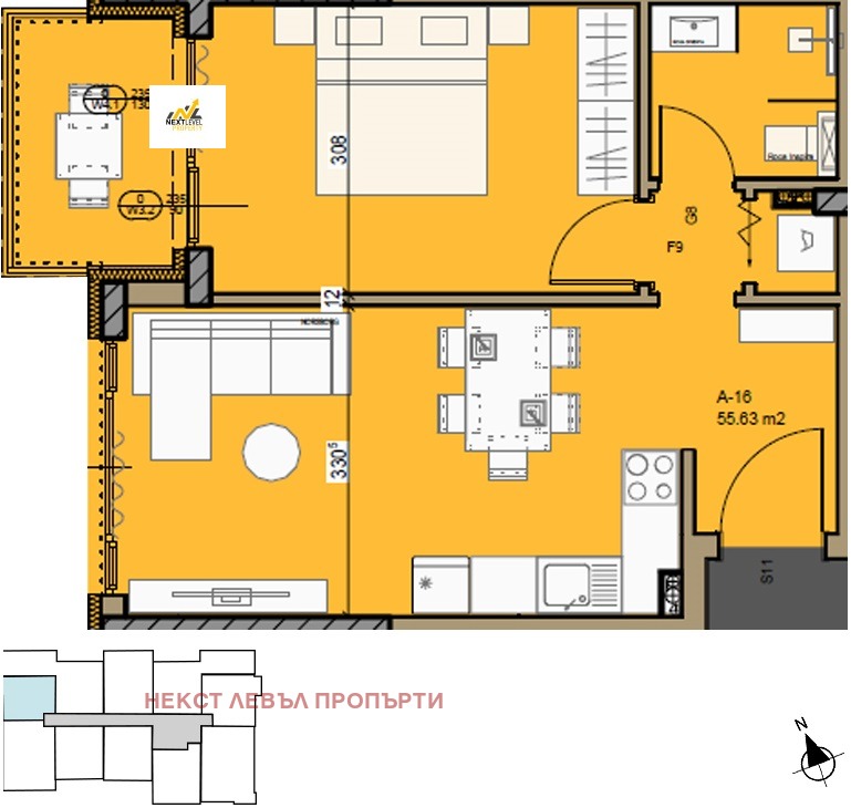 Продава 2-СТАЕН, гр. София, Малинова долина, снимка 1 - Aпартаменти - 49355282