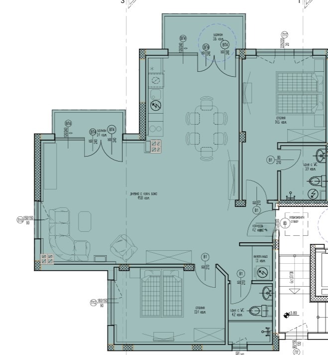 Продава 3-СТАЕН, гр. Варна, м-т Зеленика, снимка 7 - Апартаменти - 54187189
