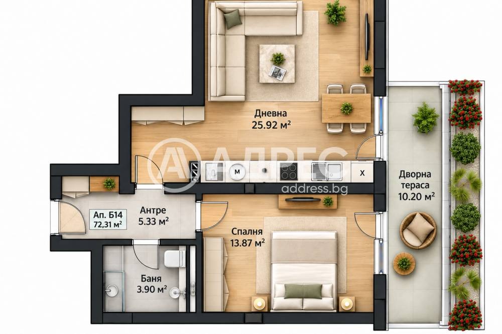 Продава 2-СТАЕН, гр. София, Малинова долина, снимка 2 - Апартаменти - 56485675